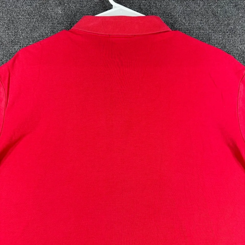 Polo Ralph Lauren Polo Shirt Mens L Large Red Classic Fit Short Sleeve Pony Logo